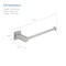 Kibi Cube 10 inch Bathroom Towel Bar KBA1503BN - alternate 10